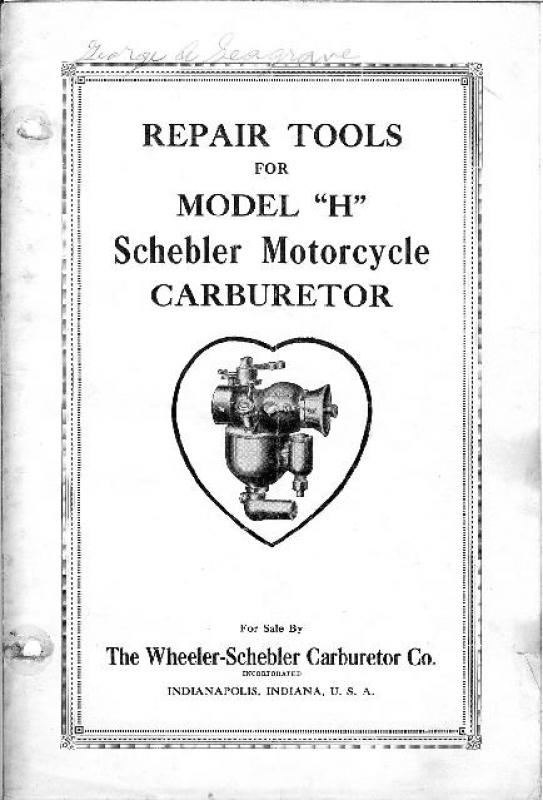 Schebler Carburetor Tools