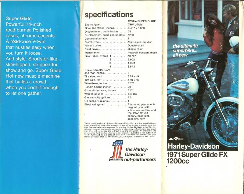 Dedicato alla storia delle Harley Davidson.. 1971+FX+sales
