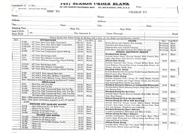 1937 order blank
