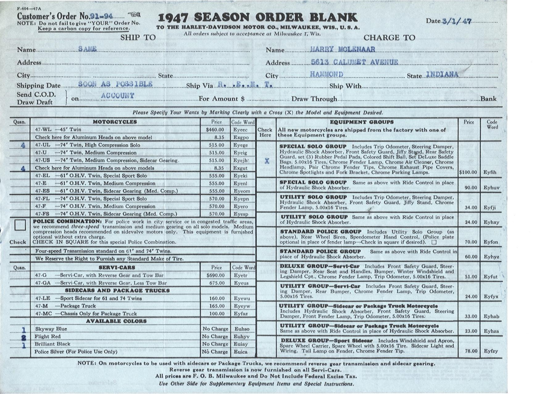 1947 orderblank